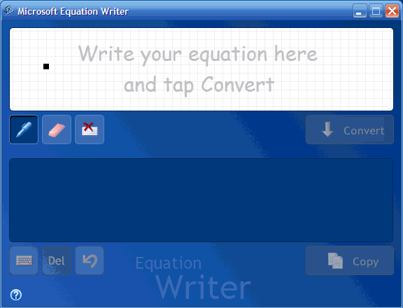 Microsoft Equation Editor