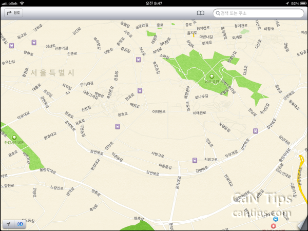 iOS 6 Beta 4의 애플 지도