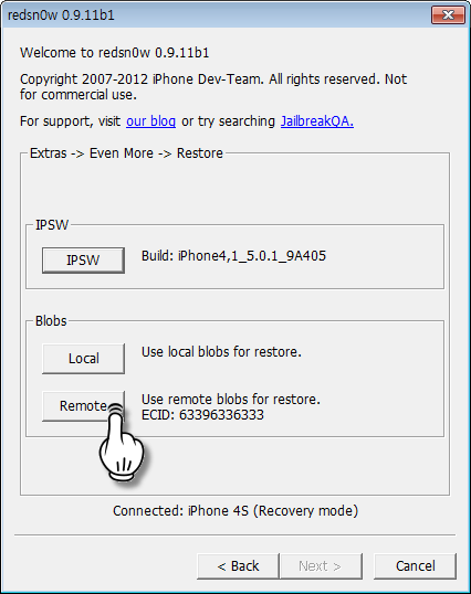 redsn0w 0.9.11b1