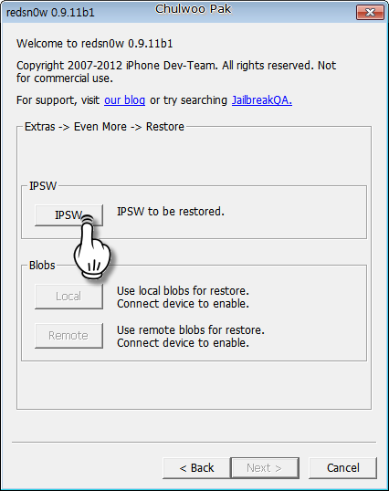 redsn0w 0.9.11b1