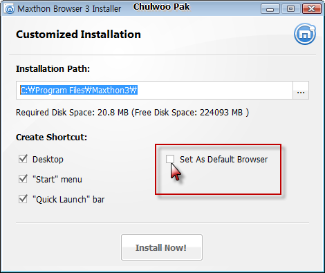 Maxthon Browser 3 Installer