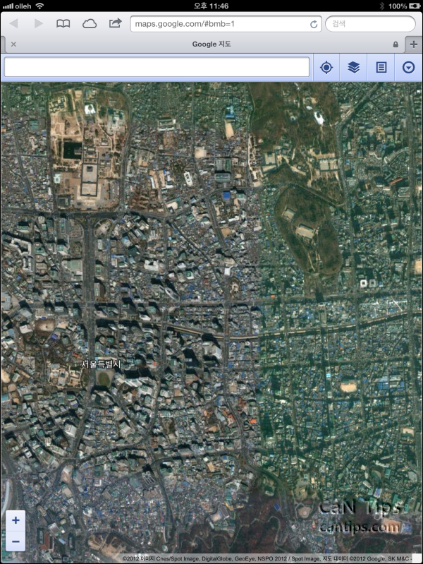 iOS 6 구글 위성 사진