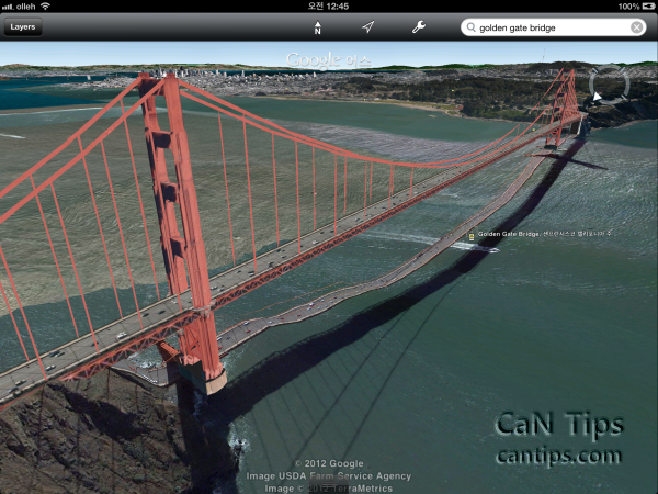 Google Earth에서 3D로 본 금문교