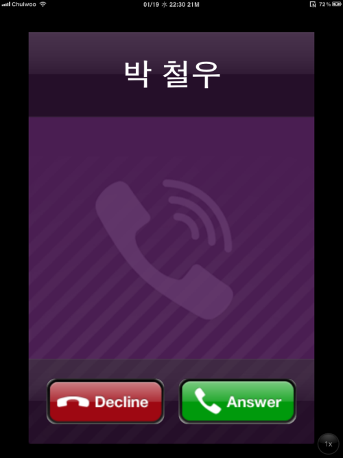 Viber on iPad